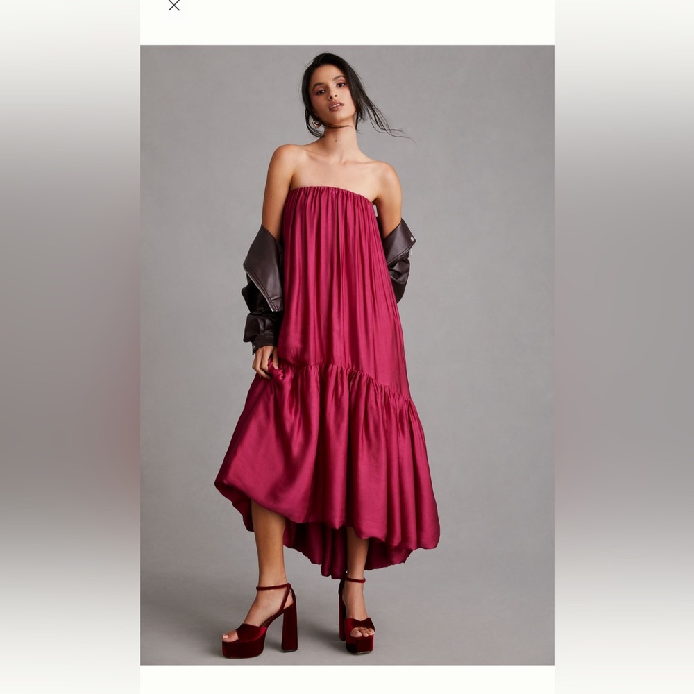 Samant Chauhan Tiered Bubble Dress size M petite